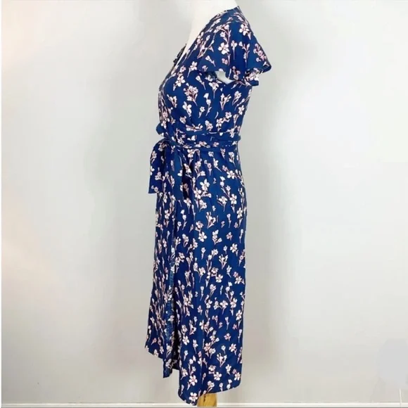 Draper James Floral Midi Wrap Dress - Picture 4 of 7